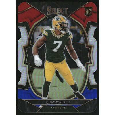 2022 Select Prizm Red and Blue Die Cut #56 Quay Walker