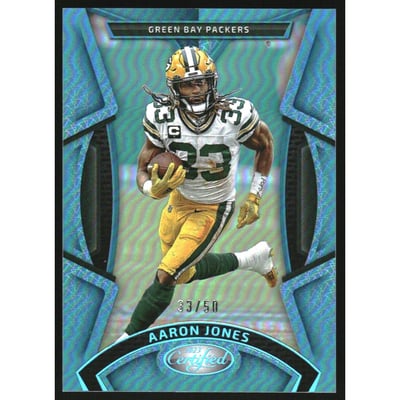 2023 Certified Mirror Teal #22 Aaron Jones