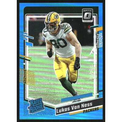 2023 Donruss Optic Aqua #240 Lukas Van Ness RR