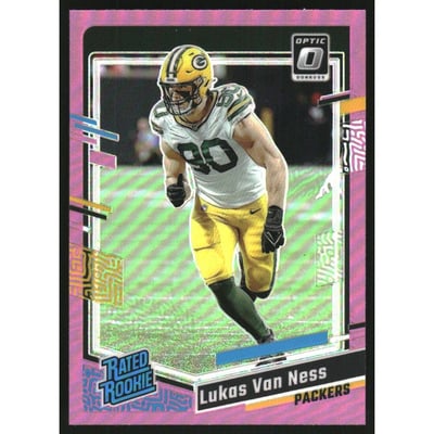 2023 Donruss Optic Pink #240 Lukas Van Ness RR