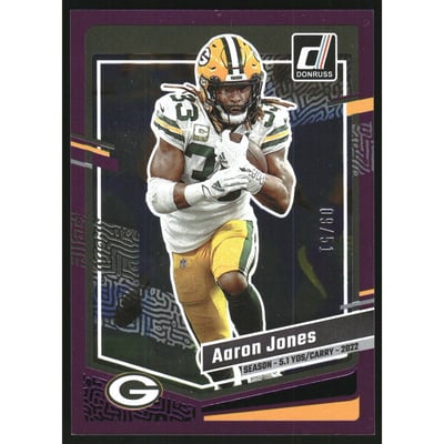 2023 Donruss Season Stat Line #105 Aaron Jones/51