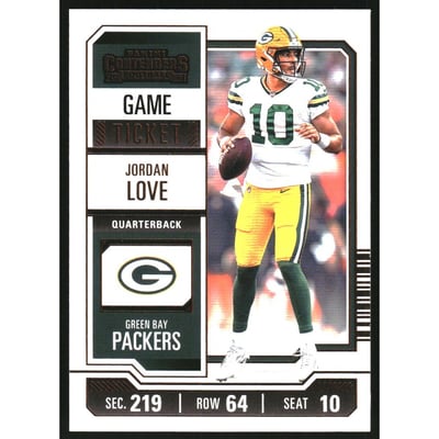 2023 Panini Contenders Game Ticket Bronze #39 Jordan Love