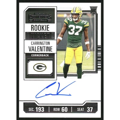 2023 Panini Contenders #174 Carrington Valentine AU RC