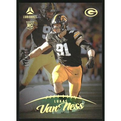 2023 Panini Luminance Green #156 Lukas Van Ness