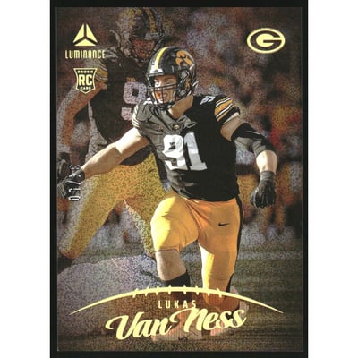 2023 Panini Luminance Orange #156 Lukas Van Ness