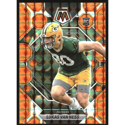 2023 Panini Mosaic Mosaic Orange #342 Lukas Van Ness