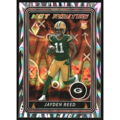 2023 Panini Phoenix Hot Routes Silver Seismic #18 Jayden Reed