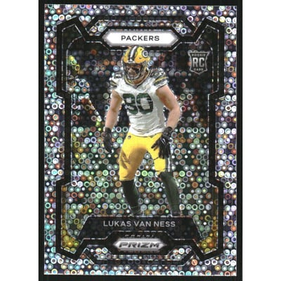 2023 Panini Prizm Prizms No Huddle #336 Lukas Van Ness