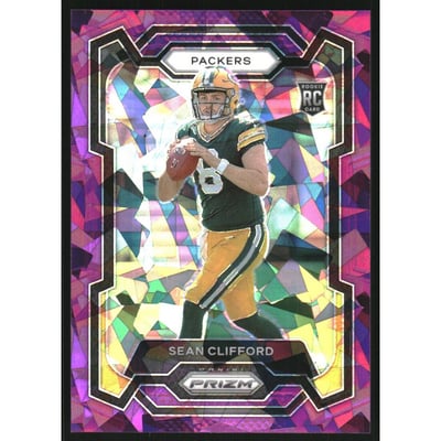 2023 Panini Prizm Prizms Purple Ice #338 Sean Clifford