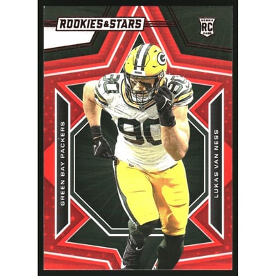 2023 Rookies and Stars Red #162 Lukas Van Ness