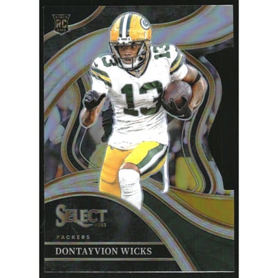 2023 Select Prizm Black and Gold Die Cut #271 Dontayvion Wicks