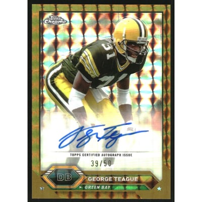 2023 Topps Composite Chrome Autographs Gold Geometric Refractors #TCAGT George Teague