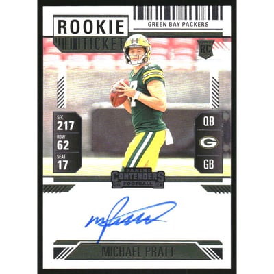 2024 Panini Contenders #128 Michael Pratt AU RC