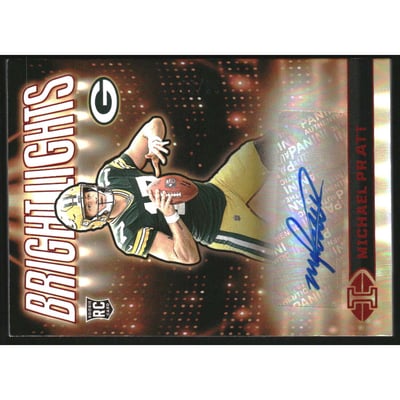 2024 Panini Illusions Bright Lights Signatures Red #5 Michael Pratt