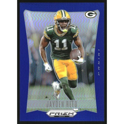 2024 Panini Prizm Deca Prizms Blue #112 Jayden Reed