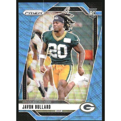 2024 Panini Prizm Prizms Blue Wave #345 Javon Bullard
