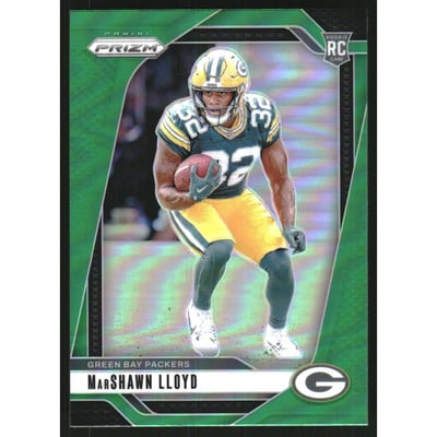 2024 Panini Prizm Prizms Green #374 MarShawn Lloyd