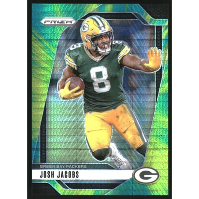2024 Panini Prizm Prizms Hyper #102 Josh Jacobs