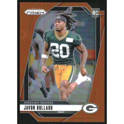 2024 Panini Prizm Prizms Orange #345 Javon Bullard