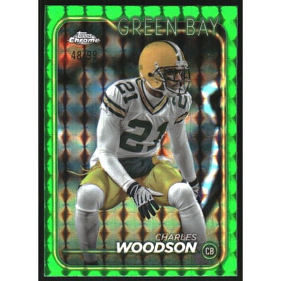2024 Topps Chrome Green Geometric Refractors #72 Charles Woodson