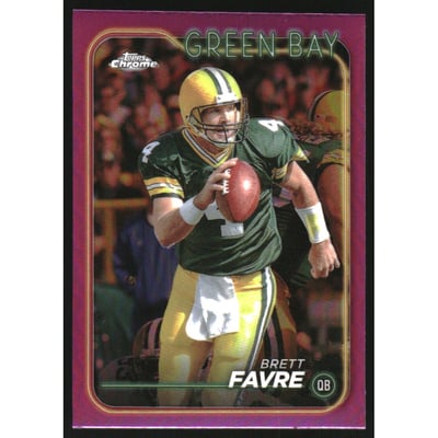 2024 Topps Chrome Pink Refractors #71 Brett Favre