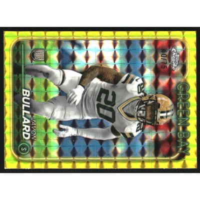 2024 Topps Chrome Yellow Geometric Refractors #284 Javon Bullard