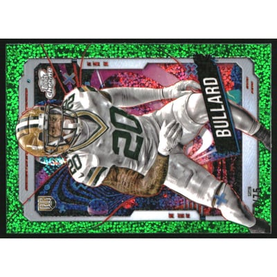 2024 Topps Cosmic Chrome Green Space Dust Refractors #136 Javon Bullard