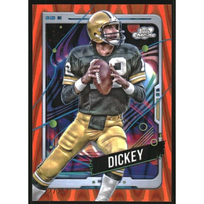 2024 Topps Cosmic Chrome Orange Galactic Refractors #34 Lynn Dickey
