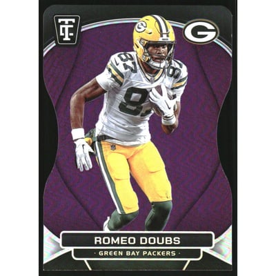 2024 Totally Certified Mirror Platinum Purple Die Cut #32 Romeo Doubs