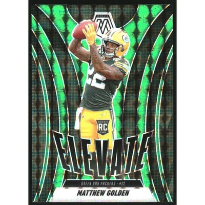 2025 Panini Mosaic Elevate Mosaic Green #3 Matthew Golden