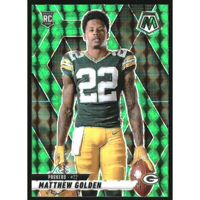 2025 Panini Mosaic Mosaic Green #285 Matthew Golden VAR