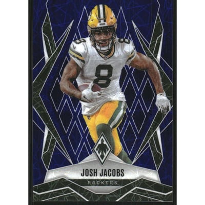 2025 Panini Phoenix Blue Lazer #5 Josh Jacobs