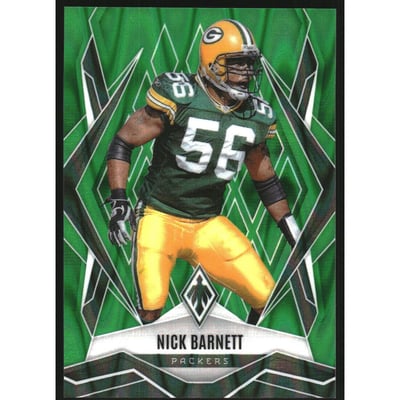 2025 Panini Phoenix Green Seismic #68 Nick Barnett
