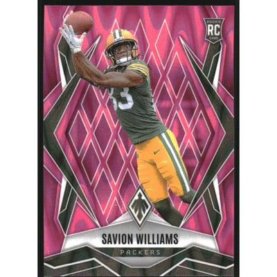 2025 Panini Phoenix Pink Seismic #153 Savion Williams