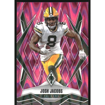 2025 Panini Phoenix Pink Seismic #5 Josh Jacobs