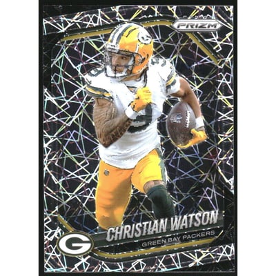 2025 Panini Prizm Prizms Lazer #153 Christian Watson