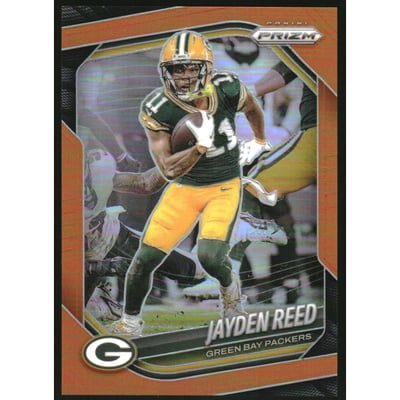 2025 Panini Prizm Prizms Orange #25 Jayden Reed