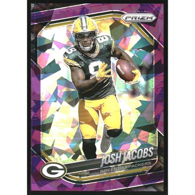 2025 Panini Prizm Prizms Purple Ice #188 Josh Jacobs