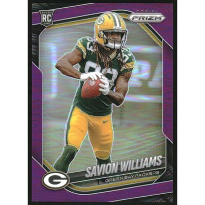 2025 Panini Prizm Prizms Purple #306 Savion Williams