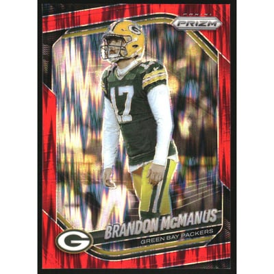 2025 Panini Prizm Prizms Red Flash #290 Brandon McManus