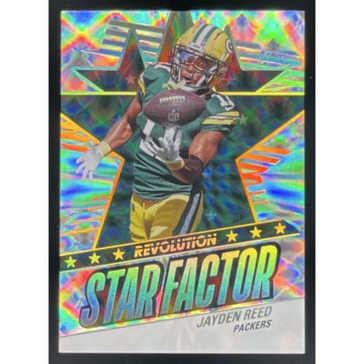 2025 Panini Revolution Star Factor #27 Jayden Reed