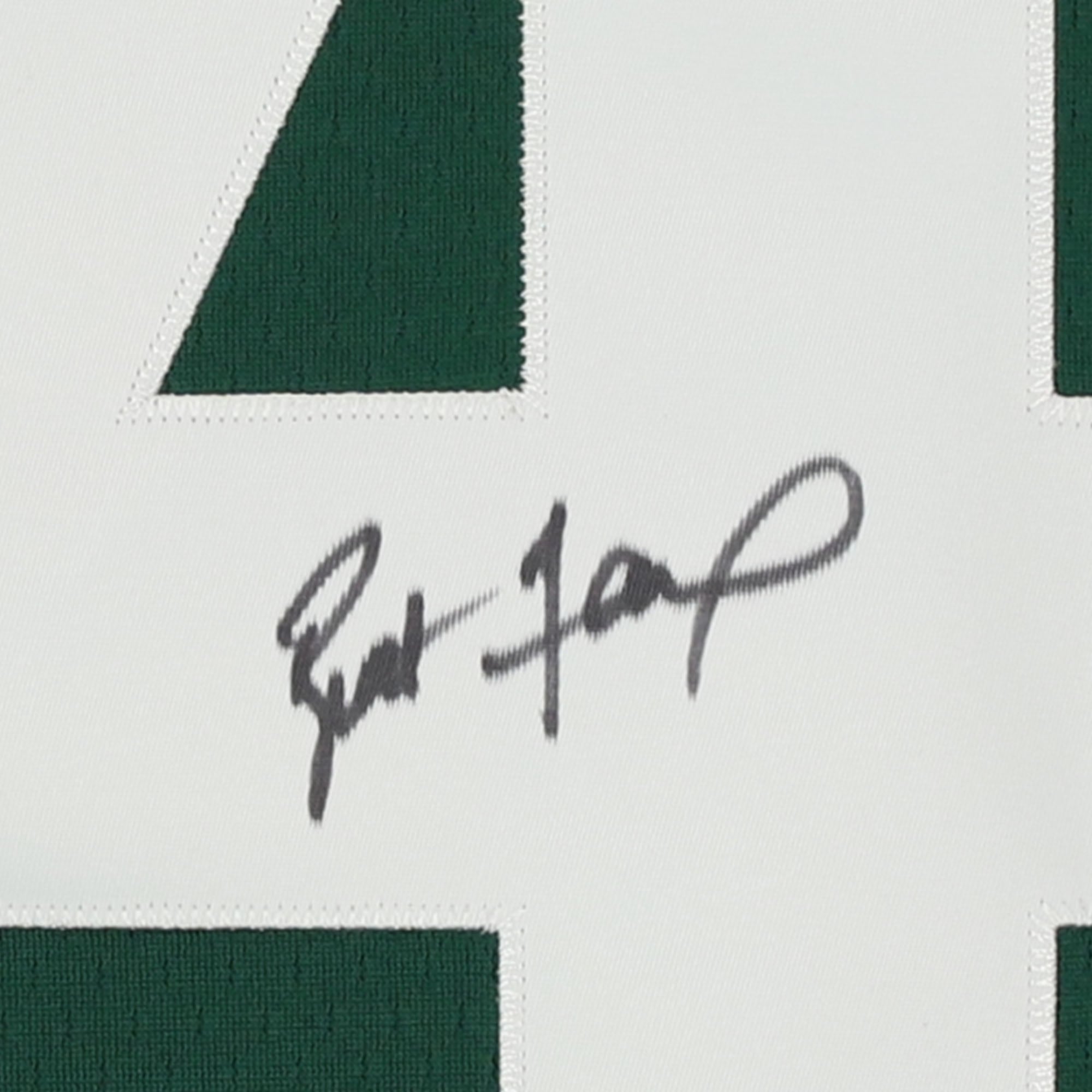 Maillot réplique autographié par Brett Favre des Packers de Green Bay, Mitchell & Ness, vert