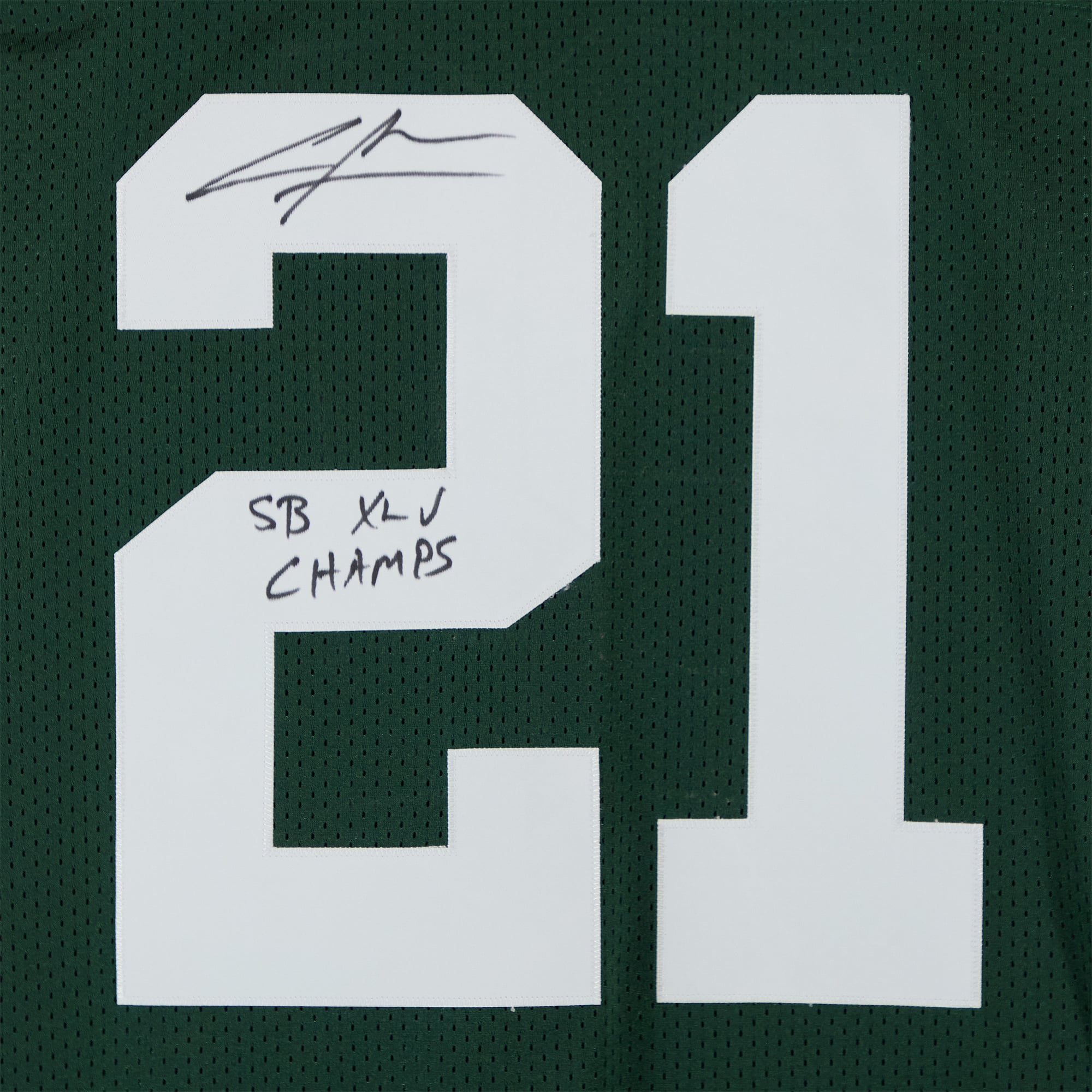 Charles Woodson Green Bay Packers Autographed Green Mitchell & Ness Authentic Jersey with "SB XLV Champ" Inscription