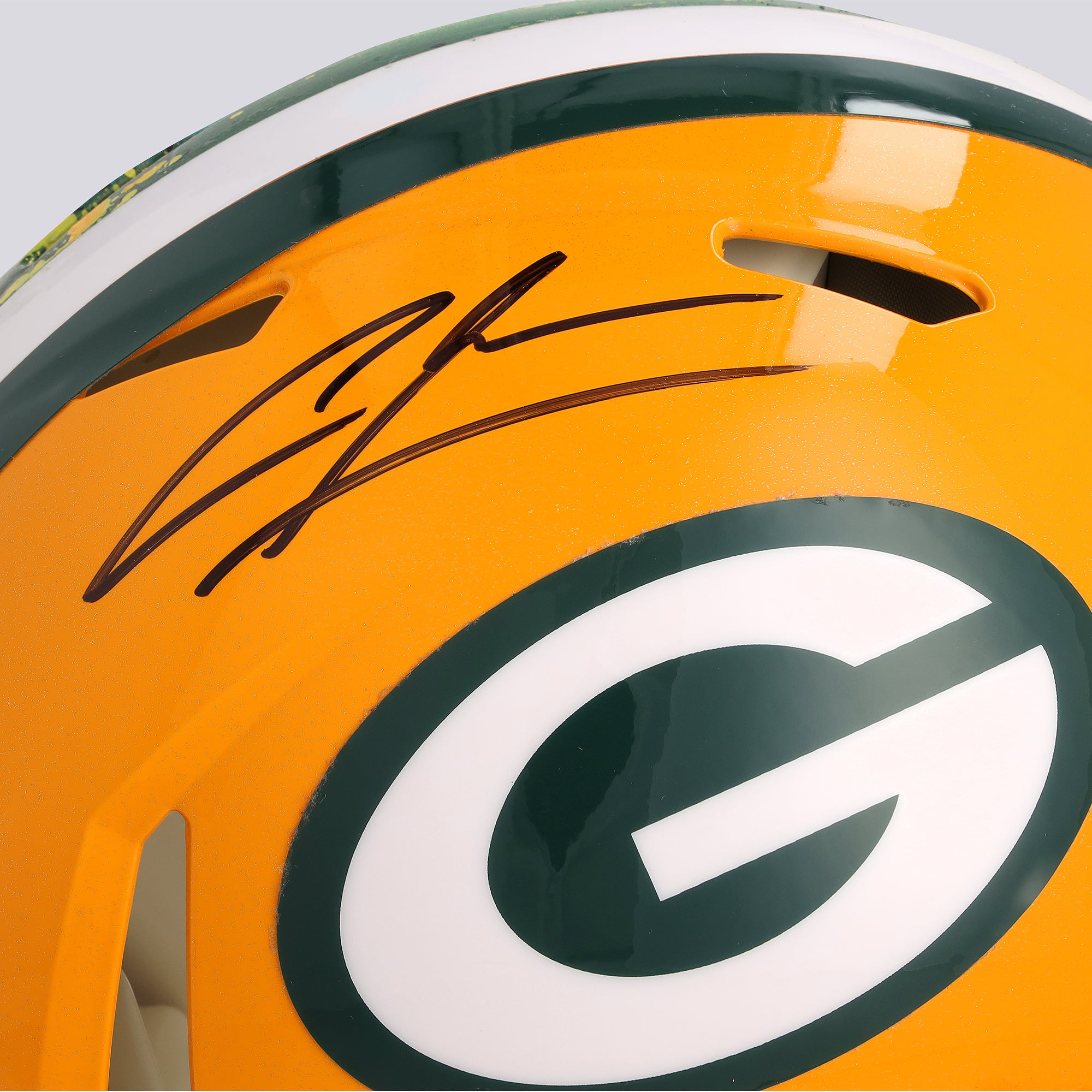 Casque Riddell Speed ​​Authentic autographié par Charles Woodson (Green Bay Packers) - Illustration de Shawn Voelker - NF70444439