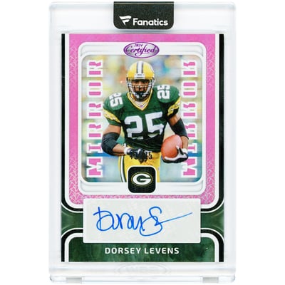 Dorsey Levens Green Bay Packers Autographed 2024 Panini Certified Pink Mirror Signatures #MS-DL Card