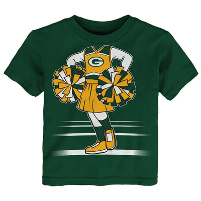 Green Bay Packers Outerstuff Girls Toddler Game Fit T-Shirt - Green