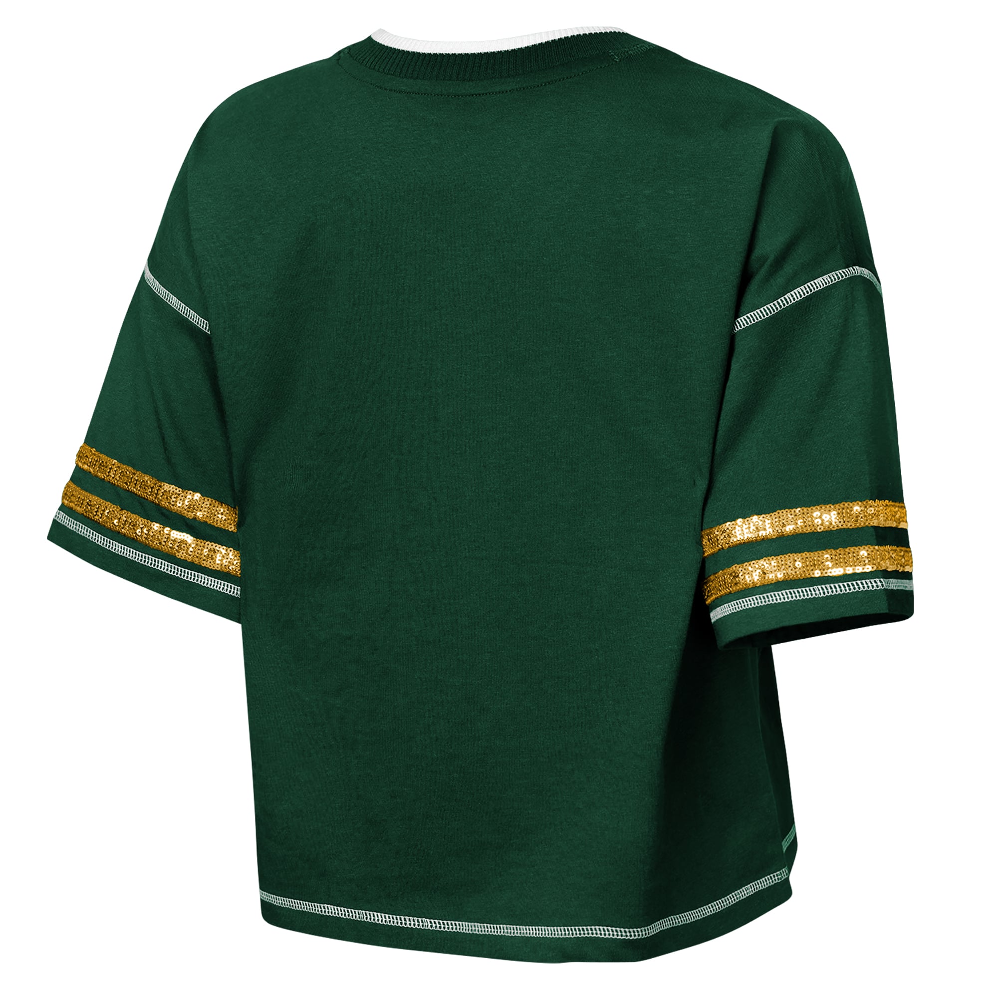 T-shirt à paillettes vert Green Bay Packers pour filles