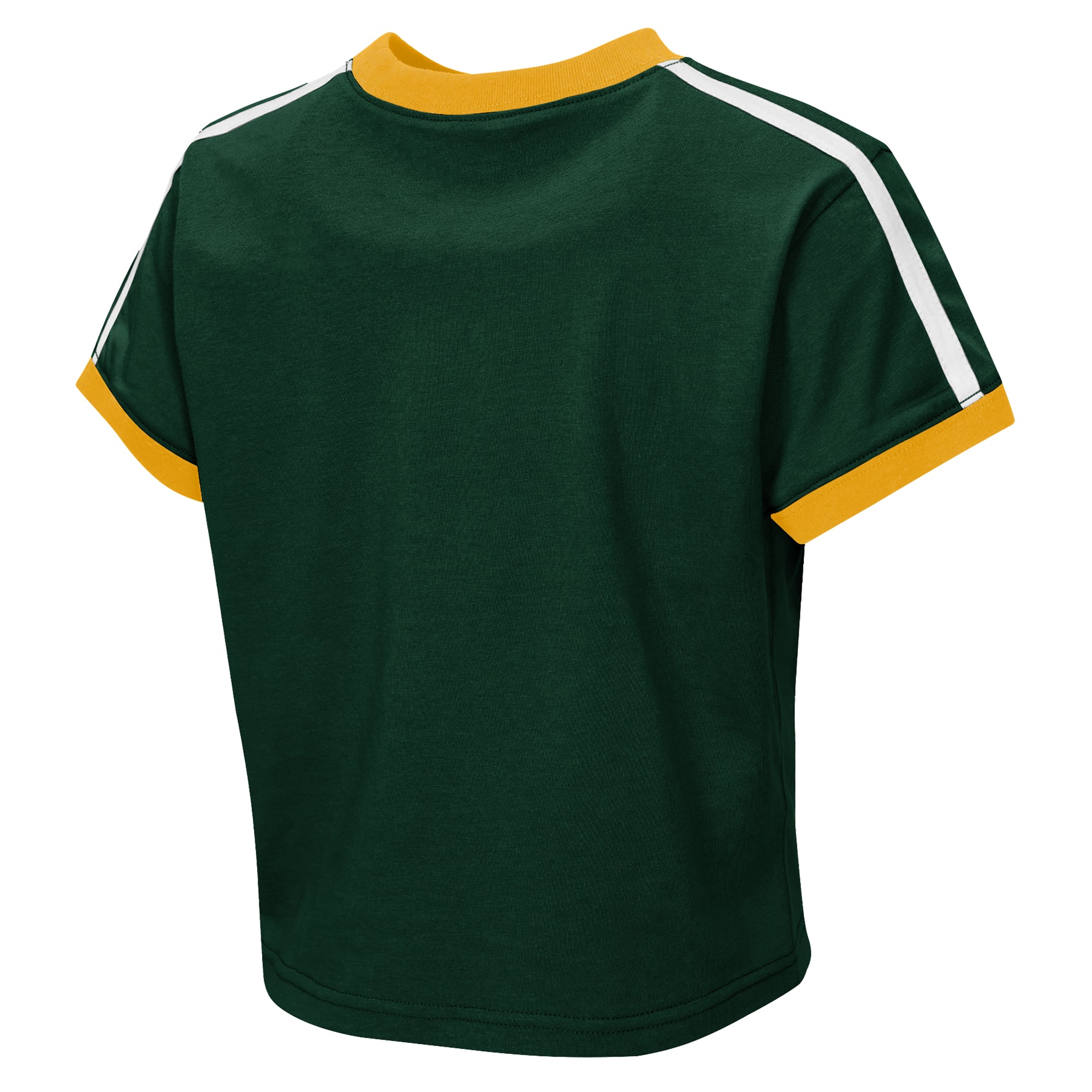 T-shirt court à col rond vert Green Bay Packers pour bébé, par Erin Andrews, jeunes filles.