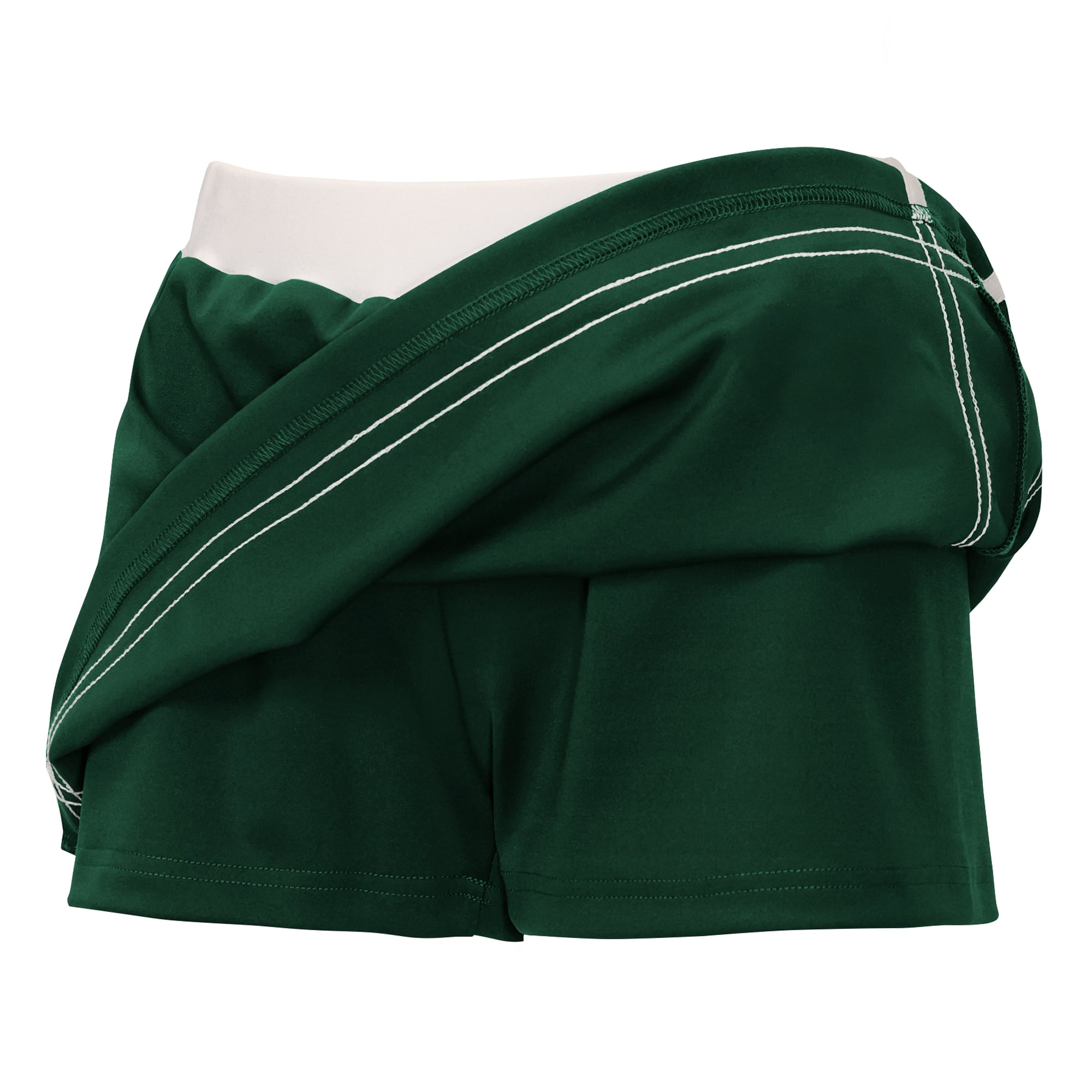 Vêtements pour jeunes filles par Erin Andrews - Jupe-short rayée verte des équipes spéciales Green Bay Packers