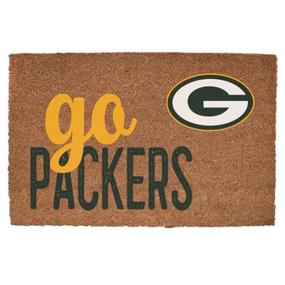 Green Bay Packers 20" x 30" Go Team Coir Door Mat
